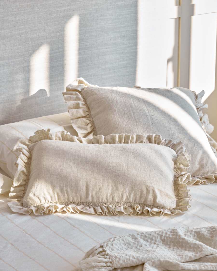 Deva natural linen cushion cover 45 x 45 cm