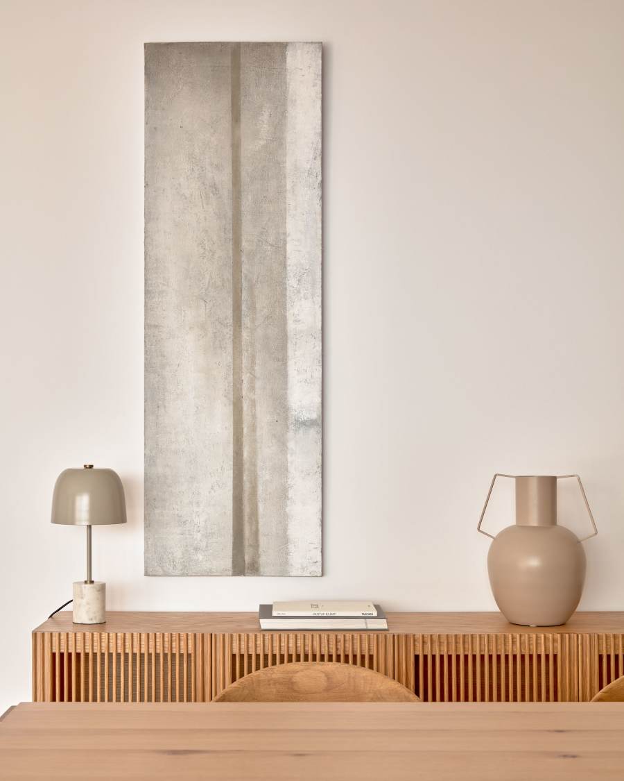 Vespera white and grey canvas 50 x 150 cm