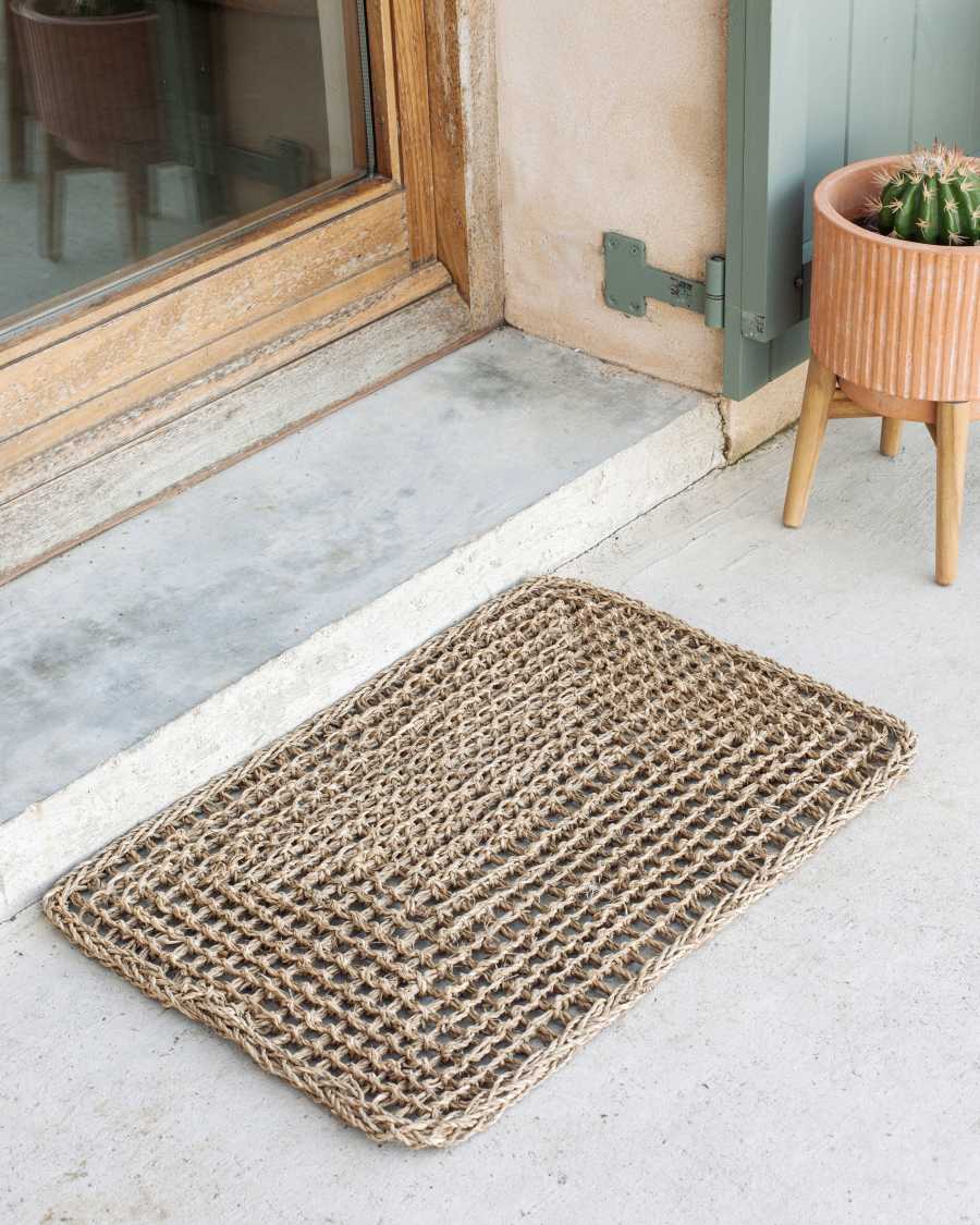 Yariela Fußmatte aus Naturfasern 60 x 40 cm