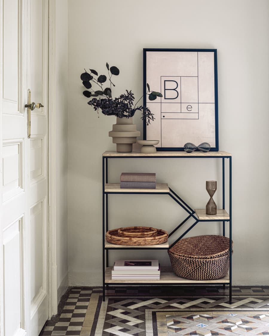 Push shelving unit 80 x 93,5 cm black