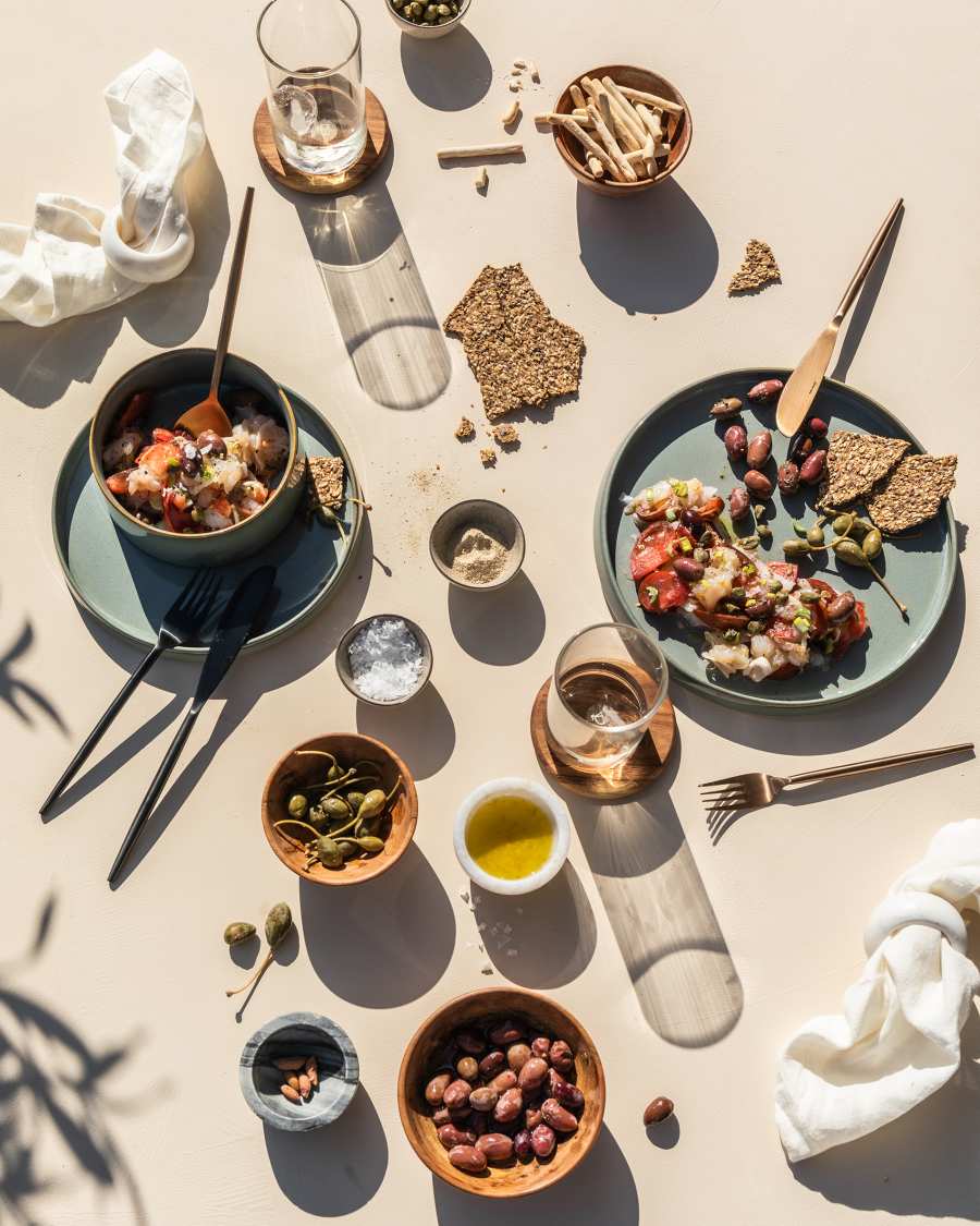 Κεραμικό πιάτο φαγητού Lescala, μπλε