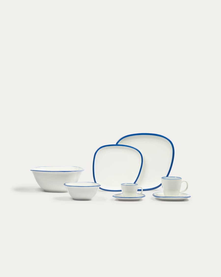 Odalin blue and white porcelain plate