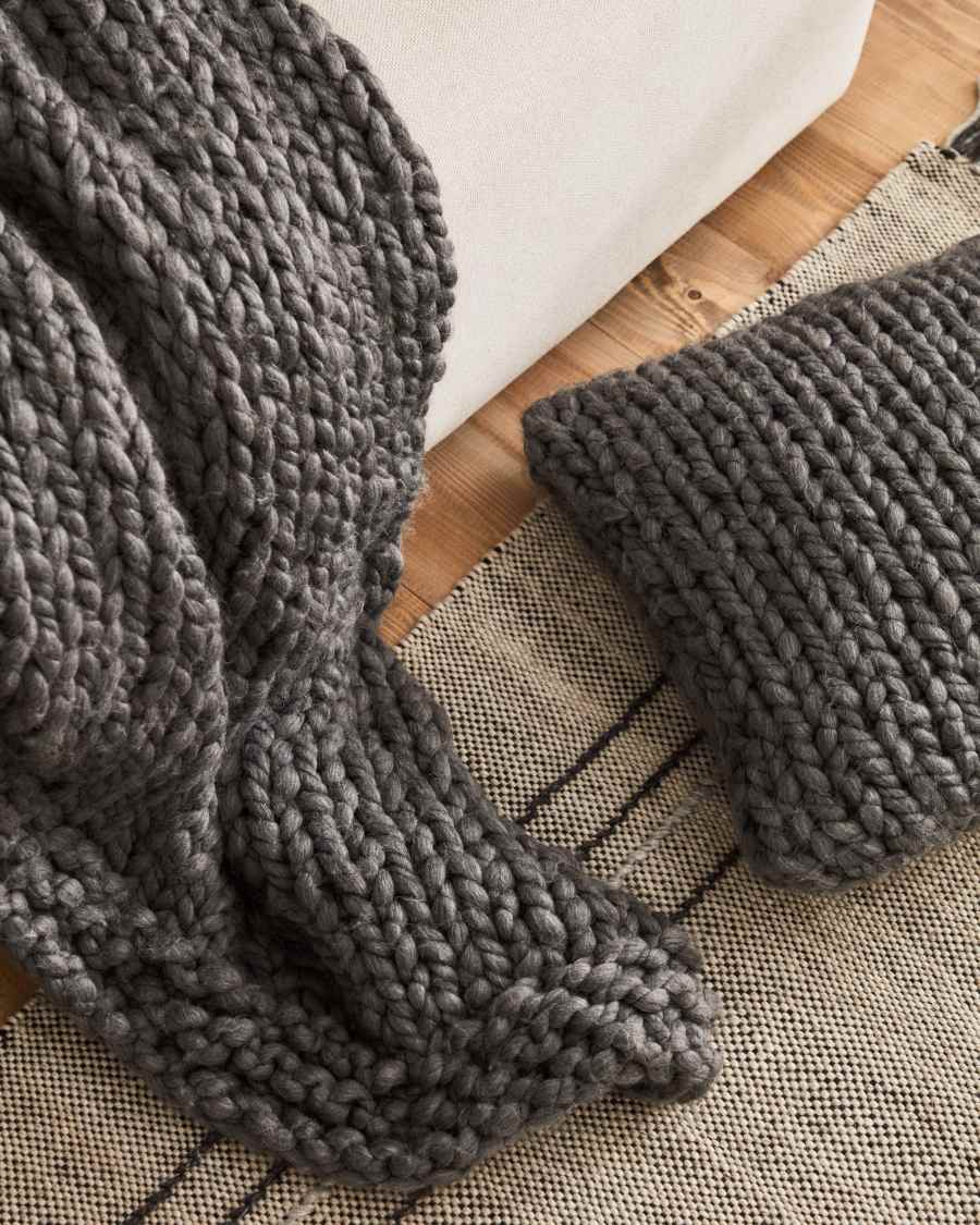 Adonia cushion cover in grey, 45 x 45 cm