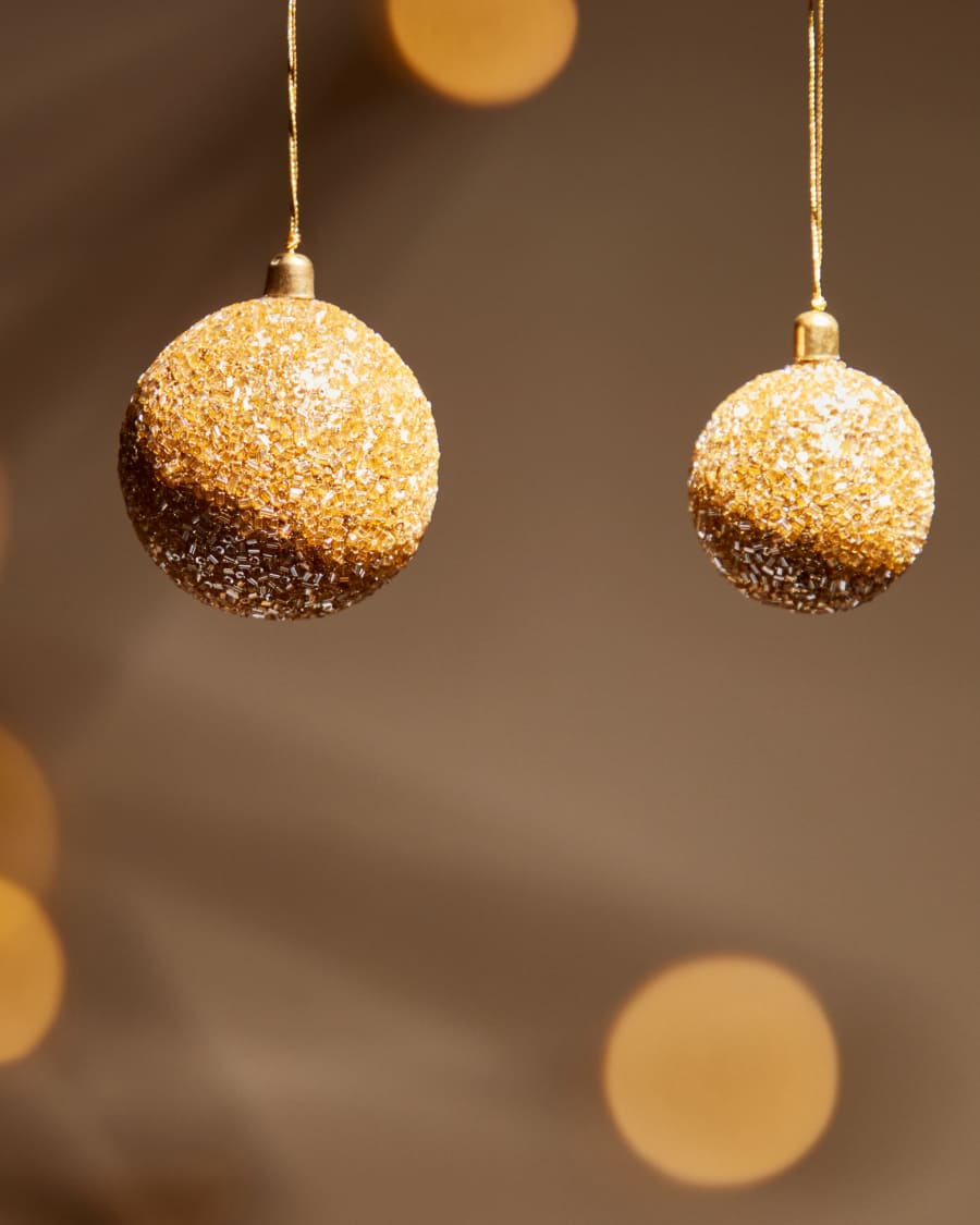 Briam Set aus 3 kleinen Kugeln in Gold