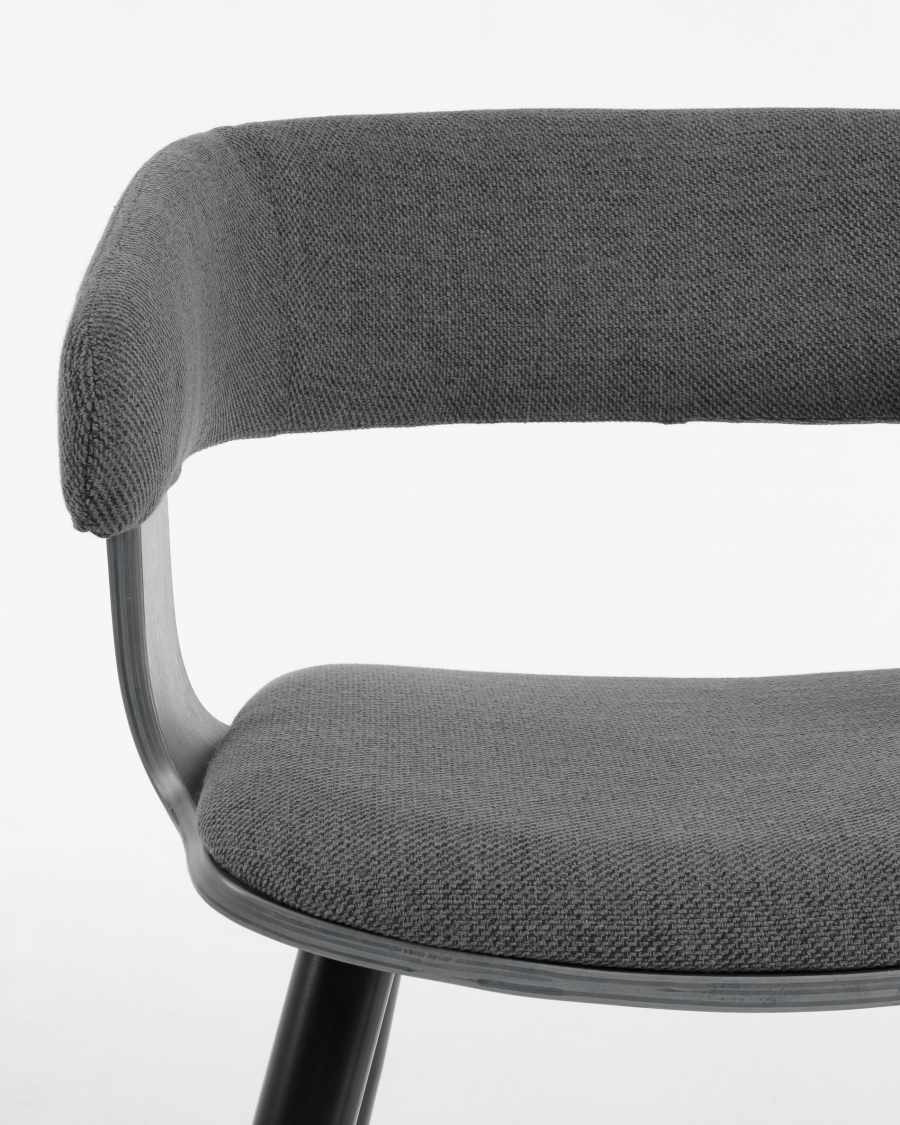 Dark grey German chair