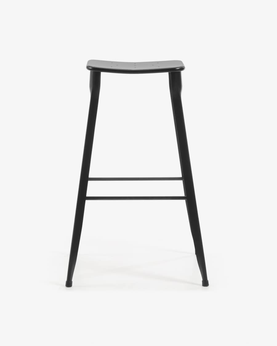 Gluke stackable steel barstool, height 78 cm