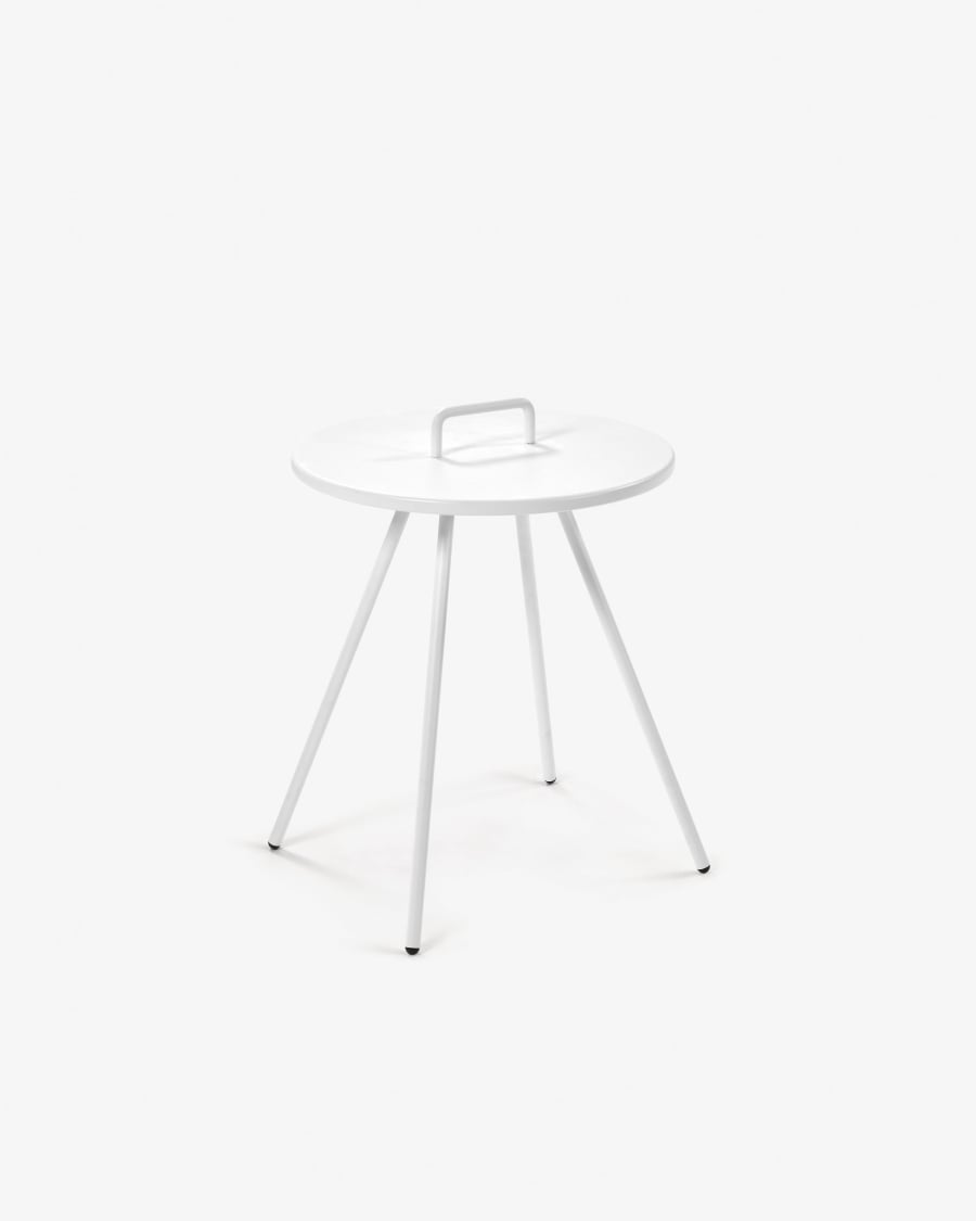 White Accost side table