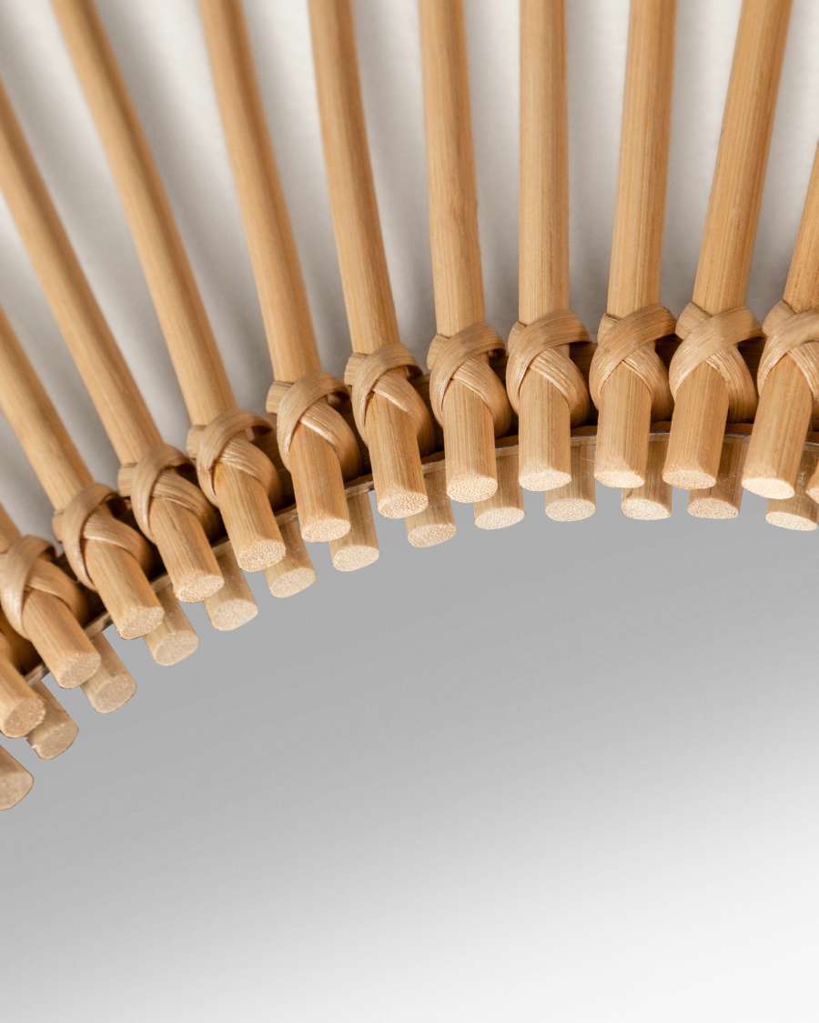 Καθρέπτης Louisa, rattan, Ø81εκ