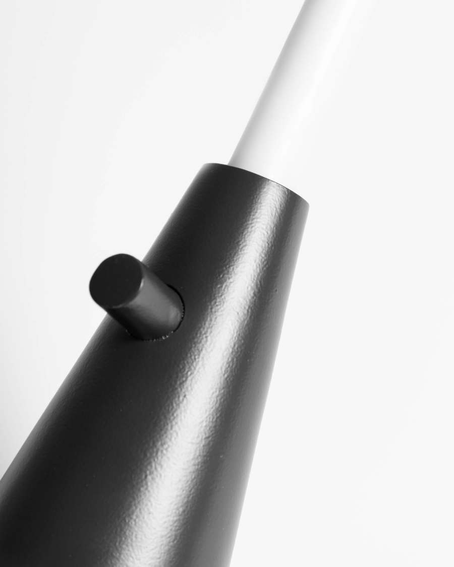 Chandelier Philana en métal noir