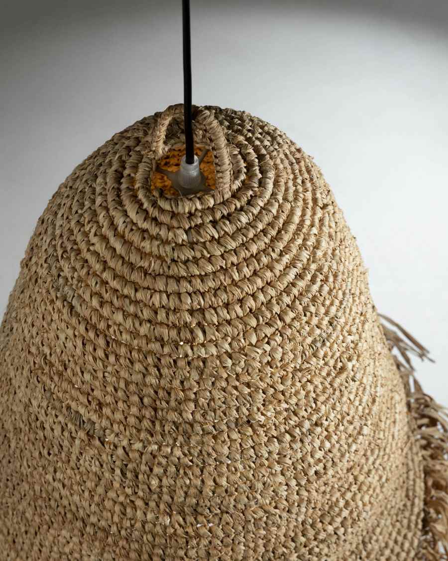 Shianne ceiling lamp shade made from natural fibres