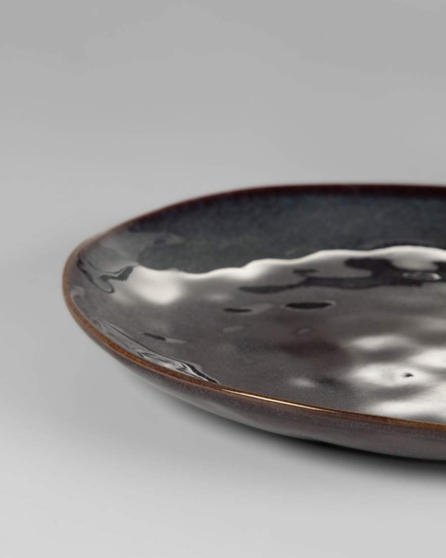 Dark blue Odile flat plate