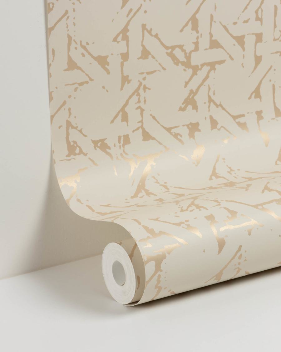 Viveka 10 x 0,53 m beige and gold wallpaper FSC MIX Credit