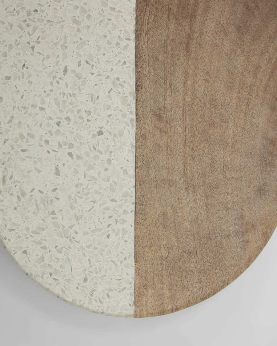 Plateau Augustine en granit et bois