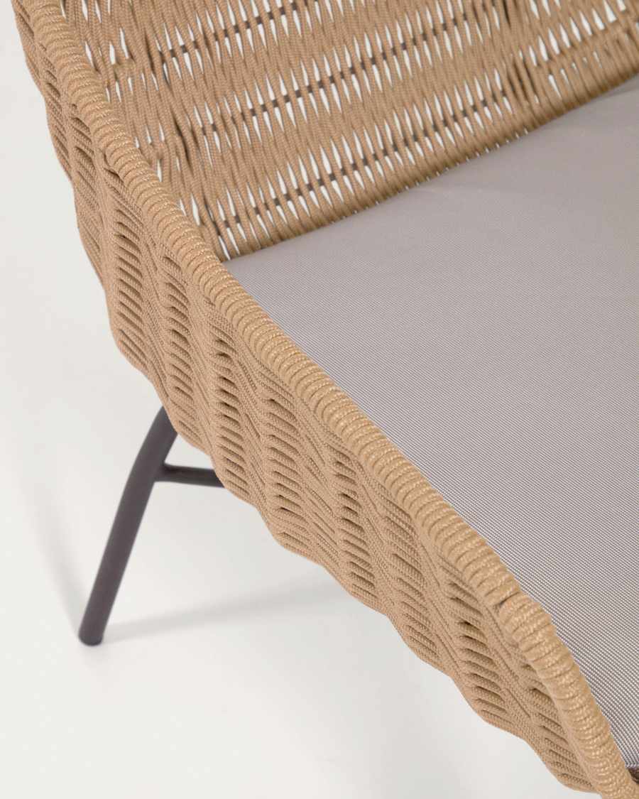 Abeli cord armchair in beige