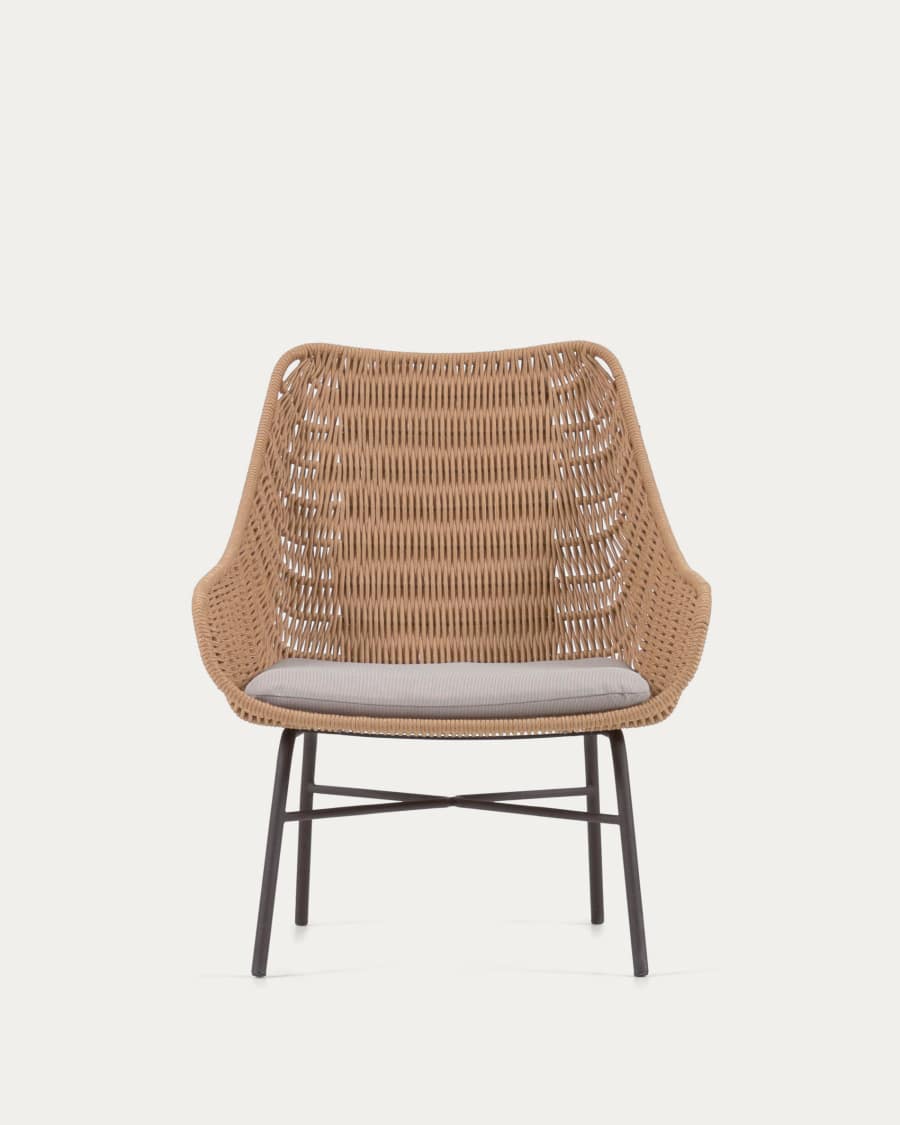 Abeli cord armchair in beige