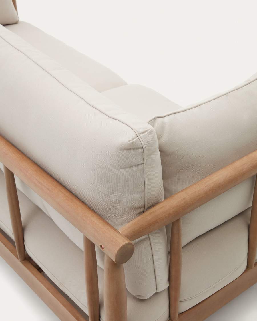 Sacova 2 seater sofa, made from solid eucalyptus wood 195 cm