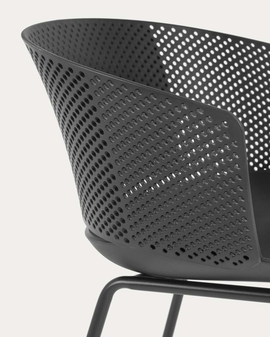 Yeray black garden chair