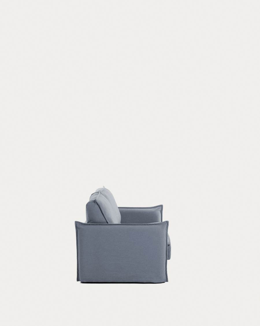 Samsa 2-Sitzer Bettsofa Polyurethan blau 140 cm