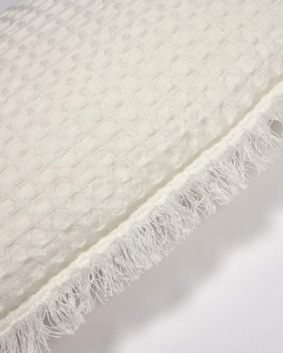 Shallow 100% cotton cushion cover white 30 x 50 cm