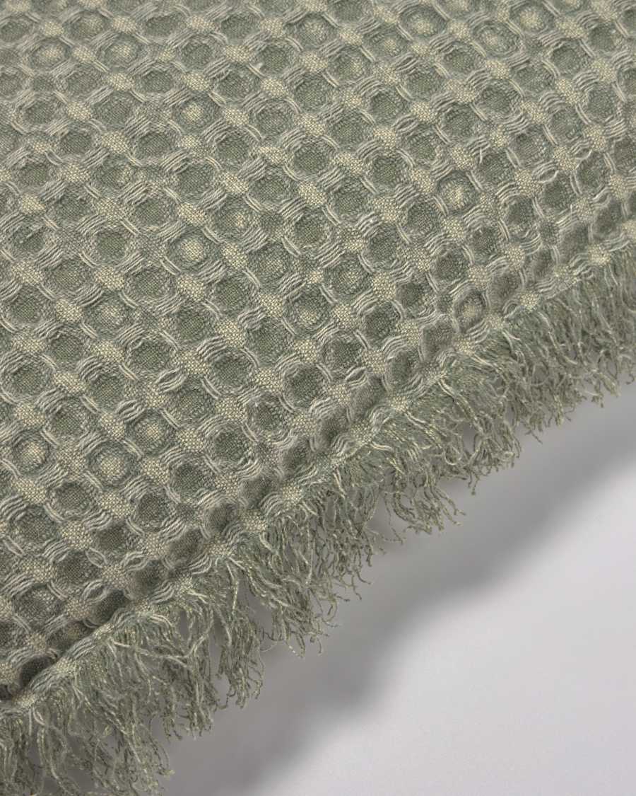 Fodera per cuscino Shallow 100% cotone verde 45 x 45 cm