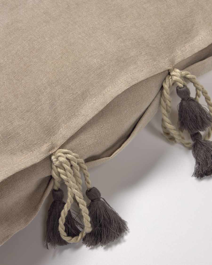 Κάλυμμα μαξιλαριού Varina, 100% βαμβάκι, 45 x 45 εκ, καφέ