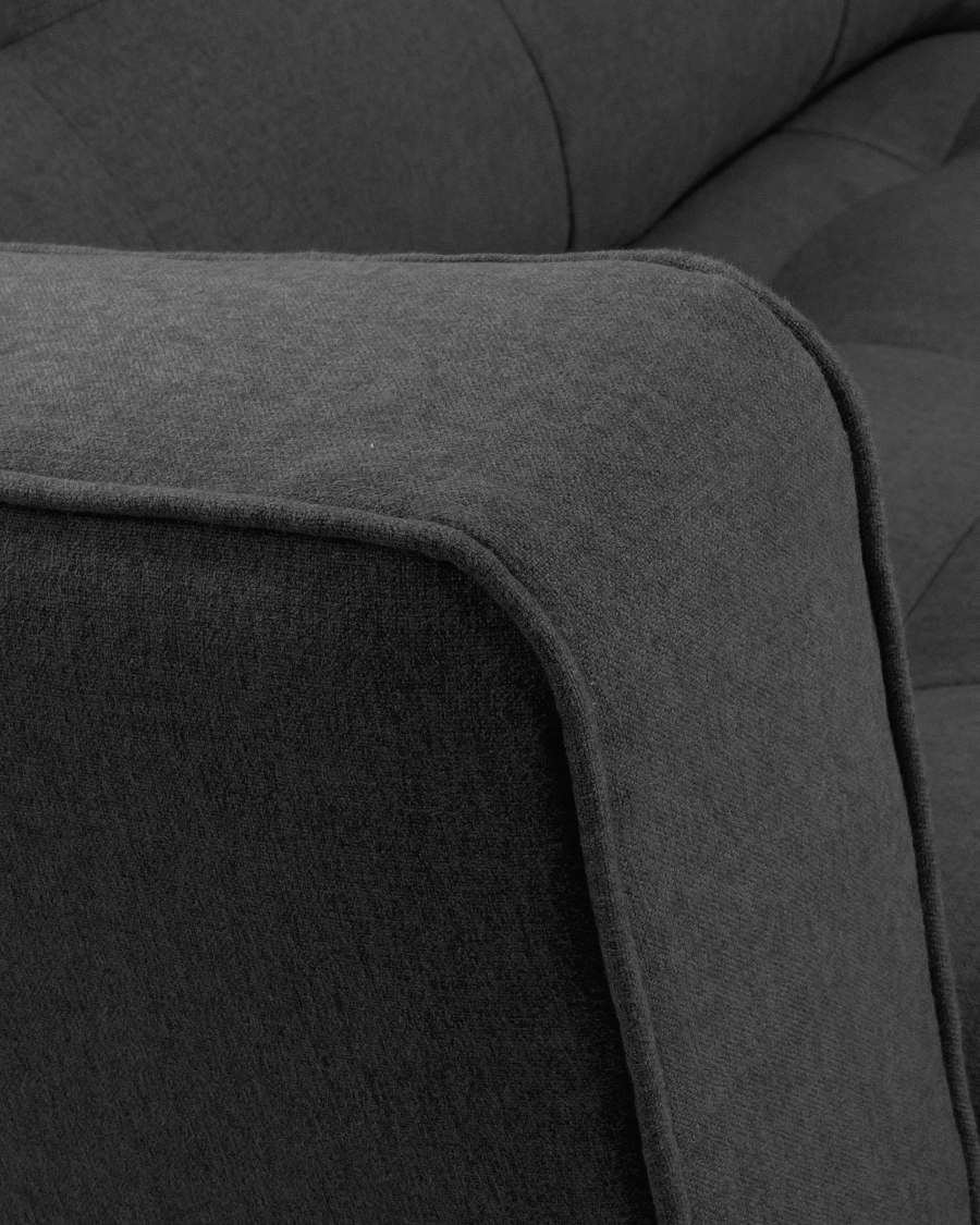 Tanya 2 seater sofa in dark grey 183 cm