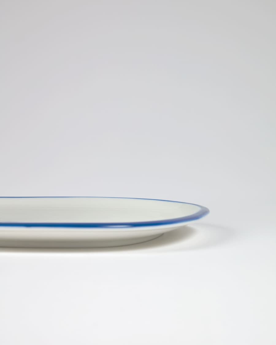 Odalin blue and white porcelain dessert plate