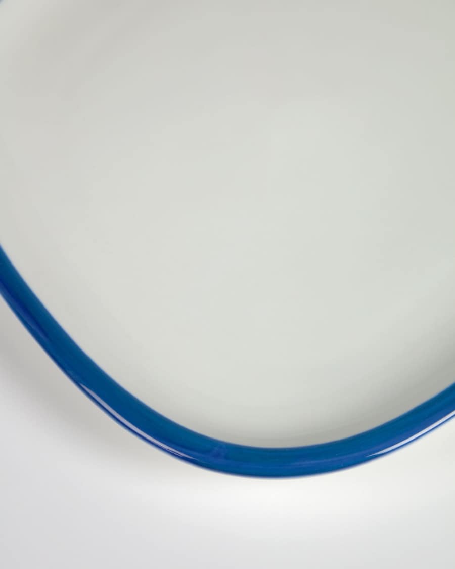 Odalin blue and white porcelain dessert plate