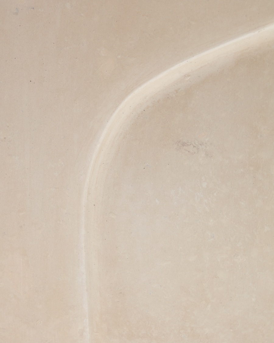 Set Mirta composto da 2 quadri di cartapesta bianchi 29 x 39 cm