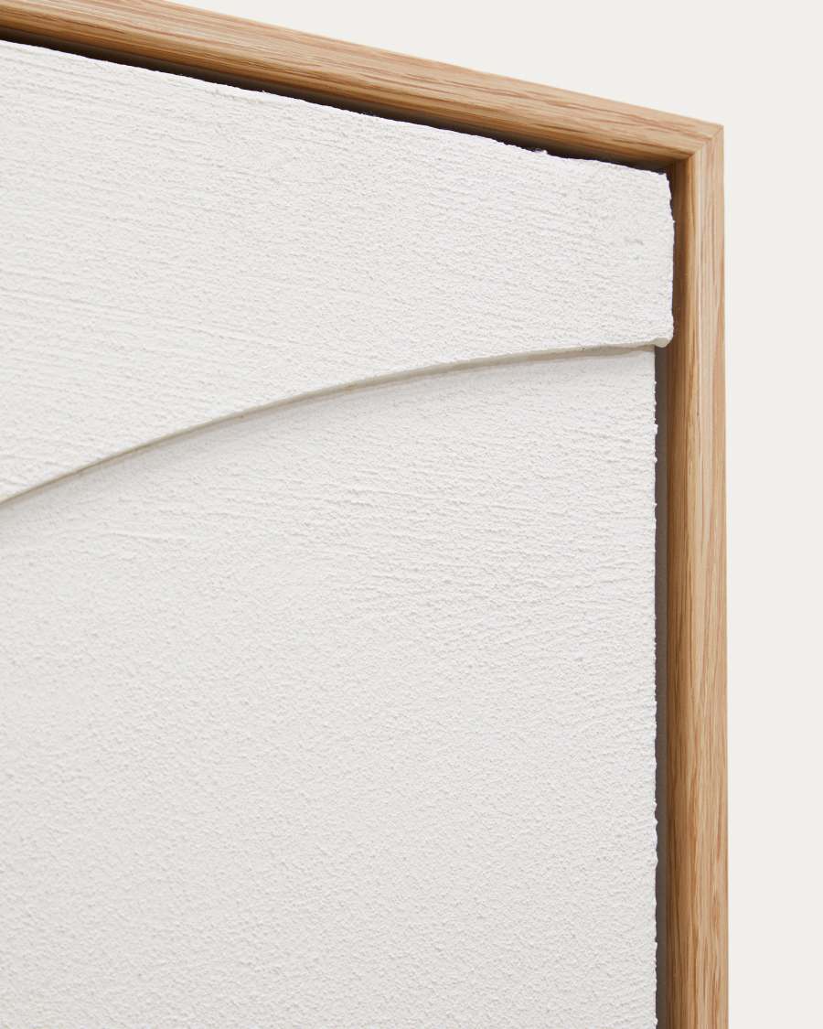 Sefri Bild mit runden geometrischen Formen weiß 60 x 90 cm