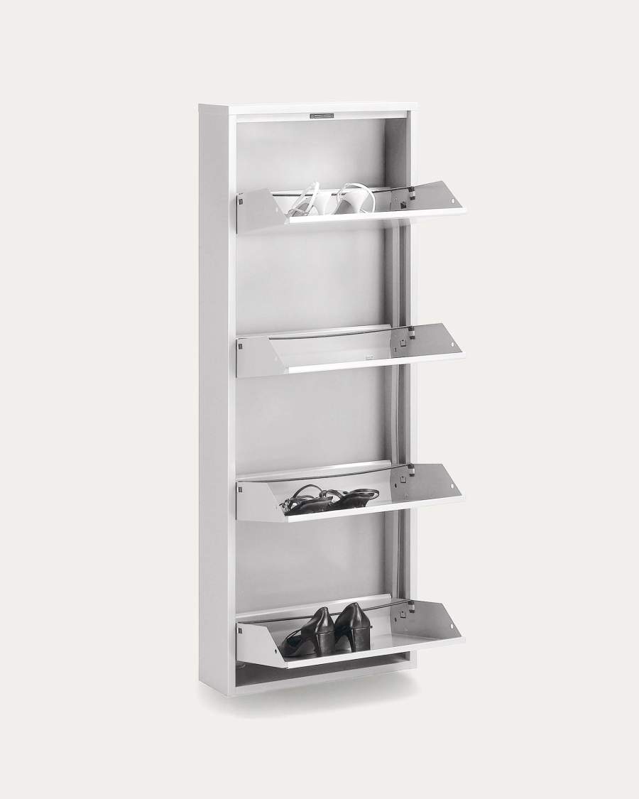 Shoe rack Ode 50 x 136 cm 4 doors white