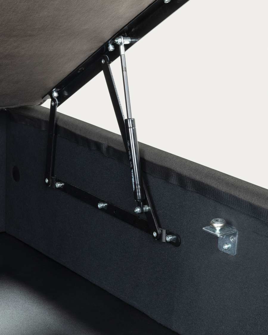 Matters ottoman bed base in black for a 90 x 190 cm mattress