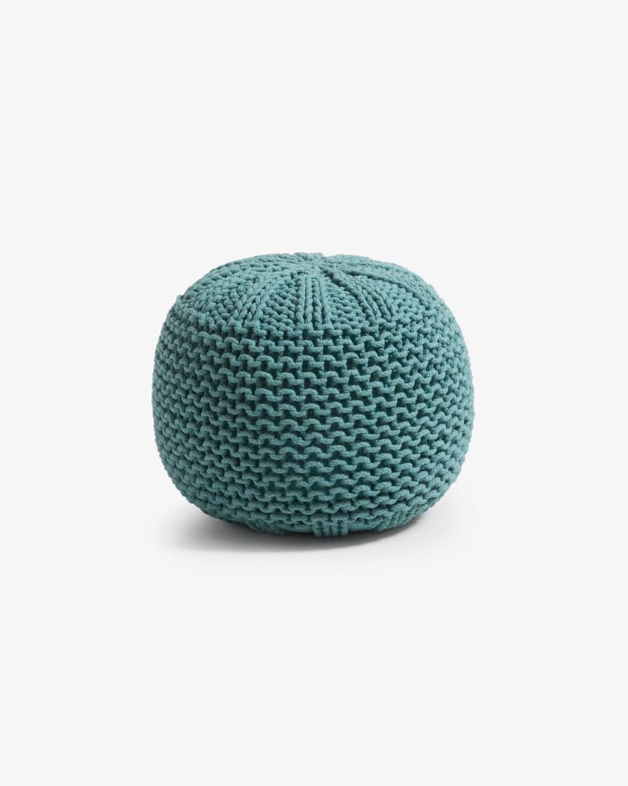 Turquoise Shott pouf Ø 50 cm