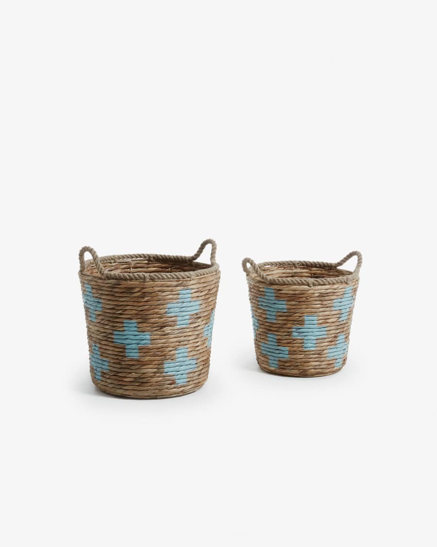 Mast set of 2 baskets, turquoise