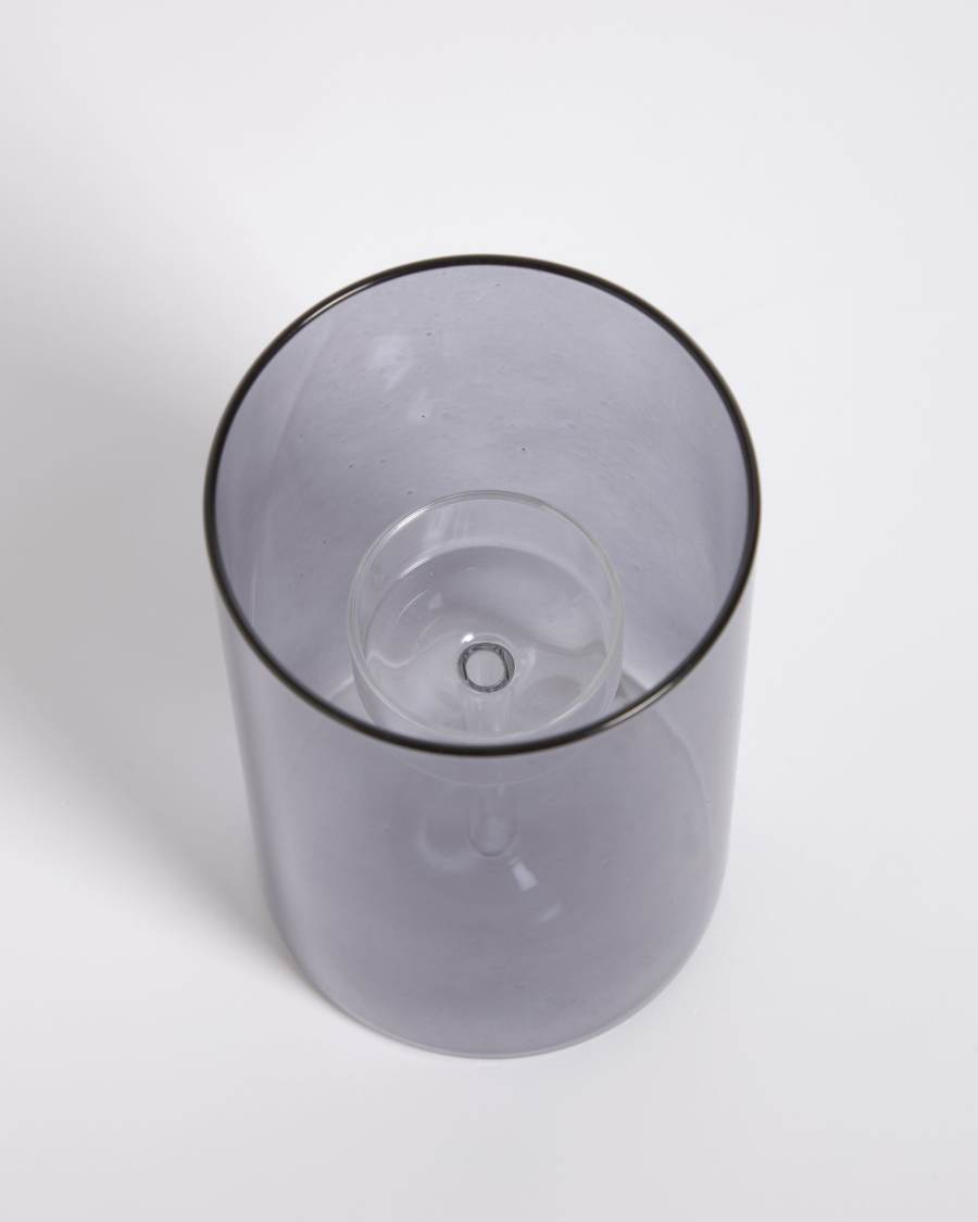 Μεγάλο κηροπήγιο Rylee, σκούρο γκρι