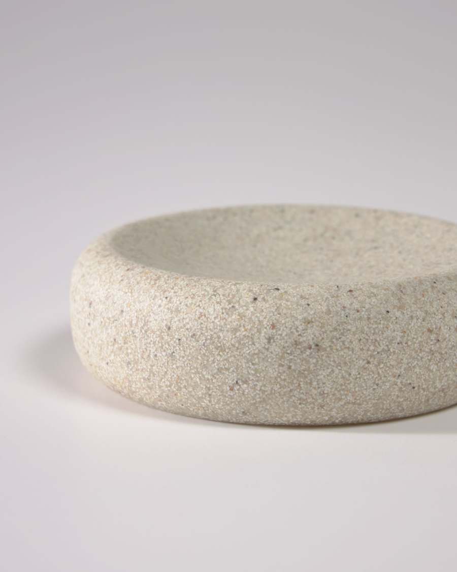 Najilla beige soap dish