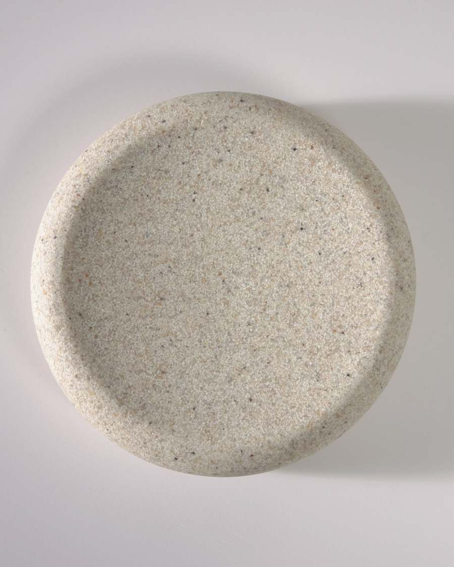 Najilla beige soap dish