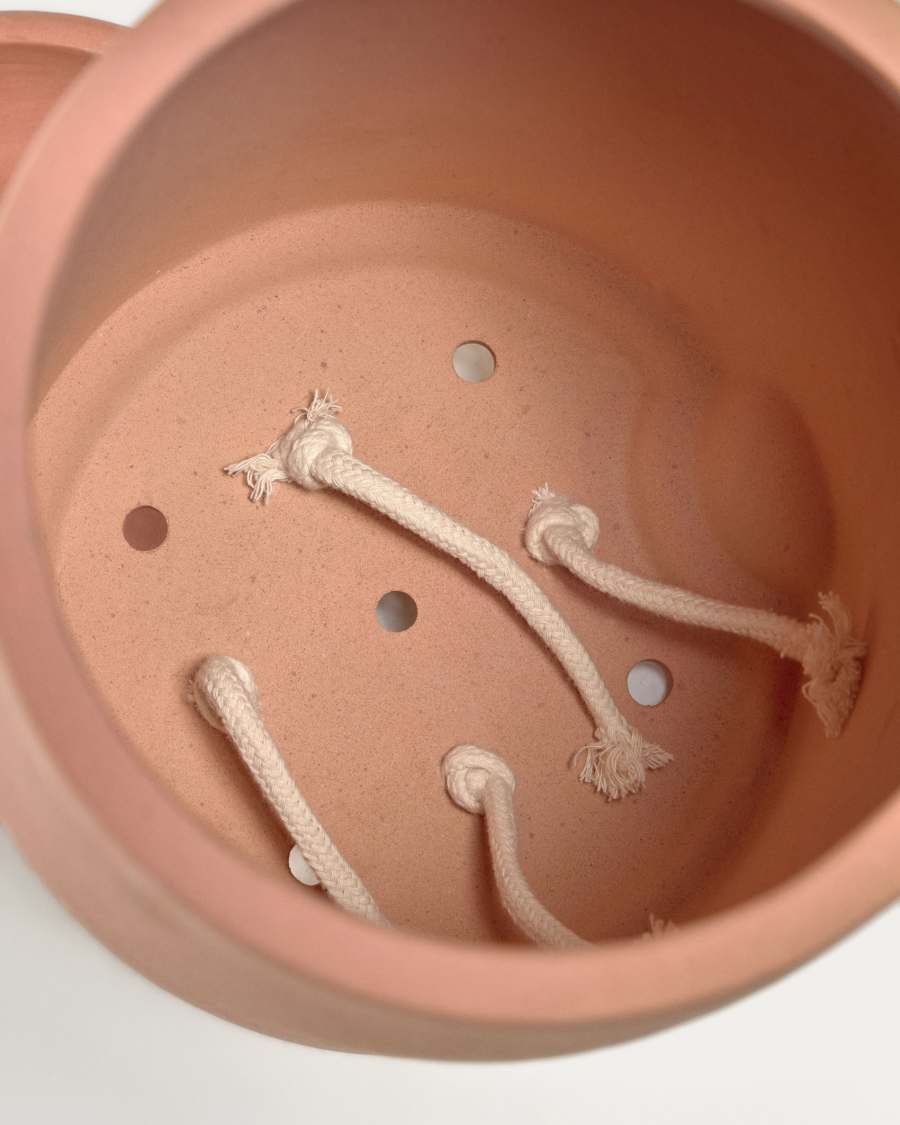 Luigina small terracotta plant pot with self-watering system, Ø 27 cm