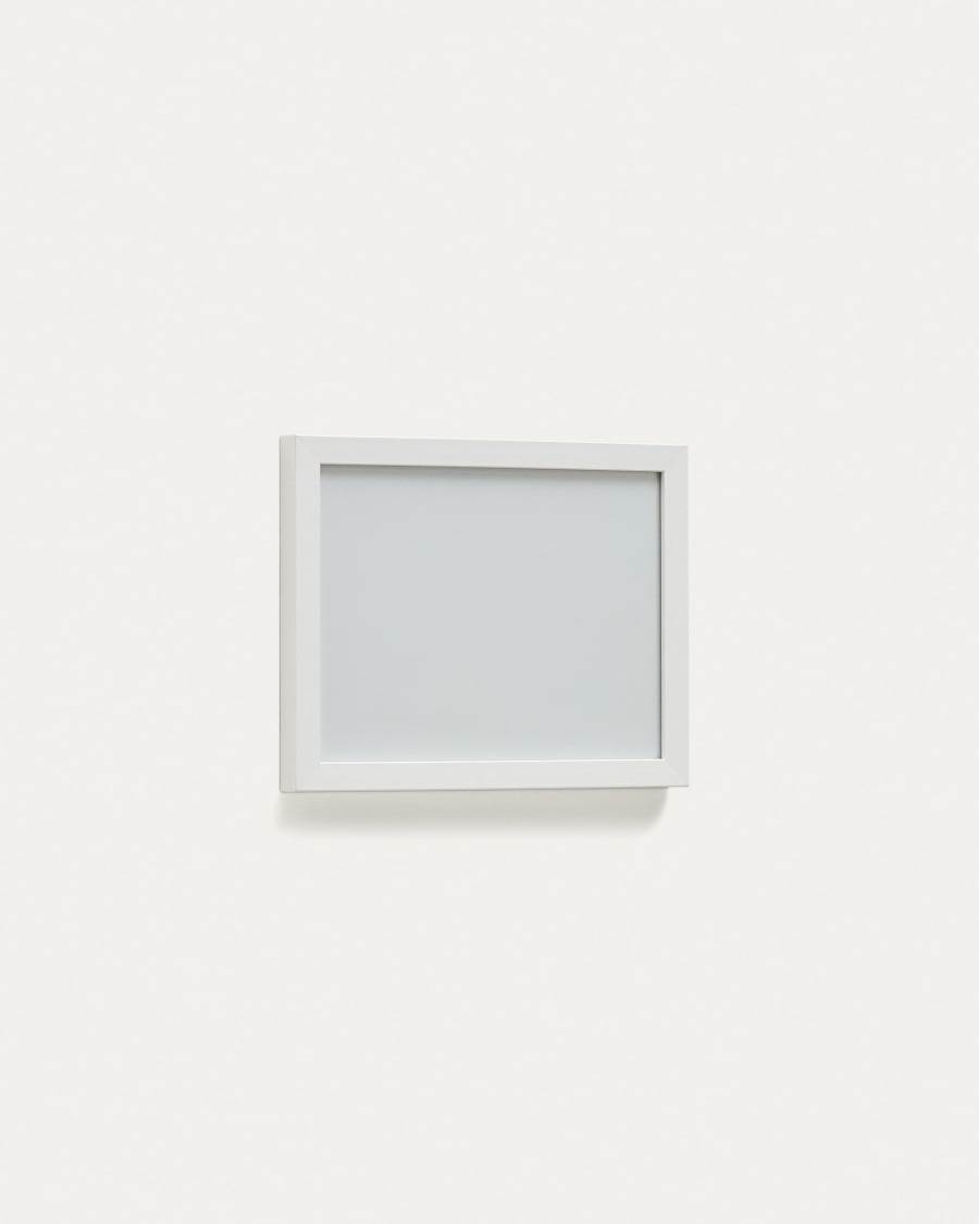 Neale wooden photo frame with white finish, 42 x 56 cm