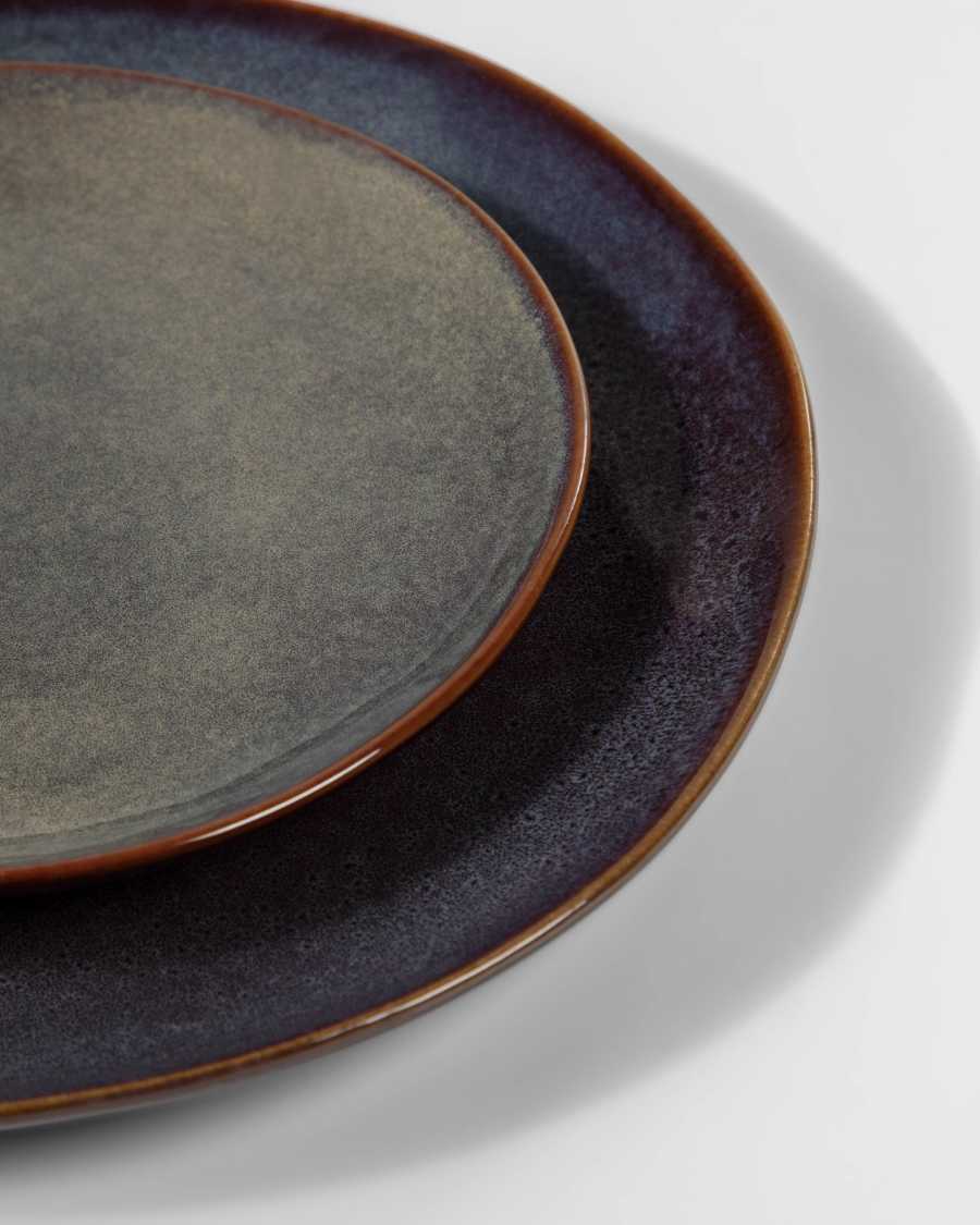 Dark blue Odile flat plate