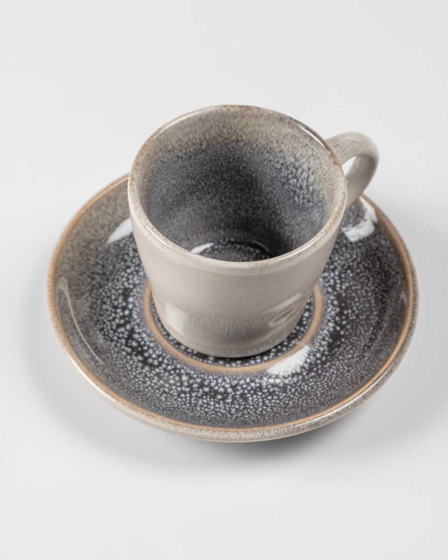 Light blue Sachi coffee cup with plate