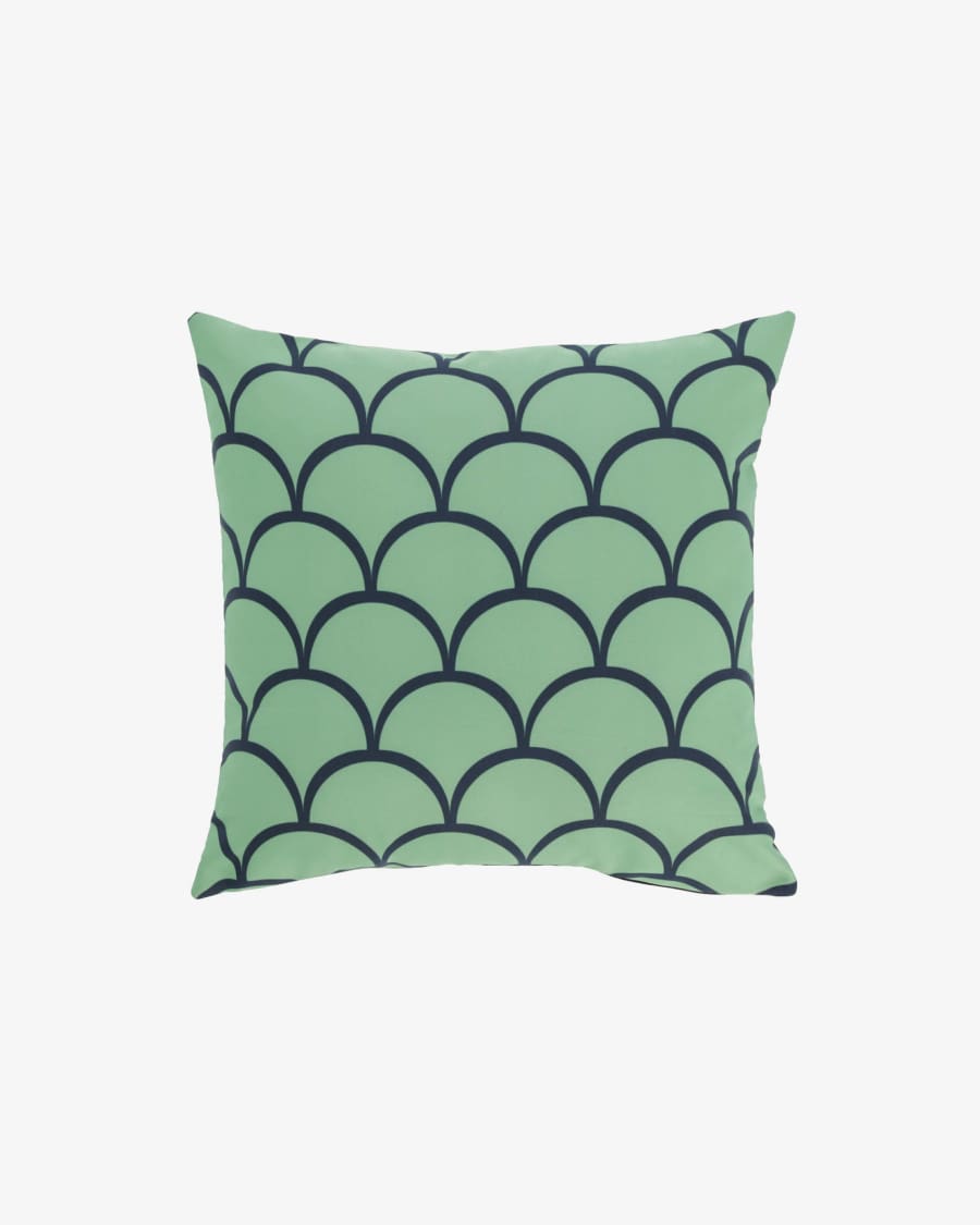 Housse de coussin Ekene 45 x 45 cm verte