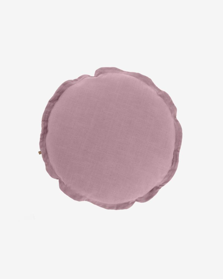 Maelina cushion cover in pink, Ø 45 cm