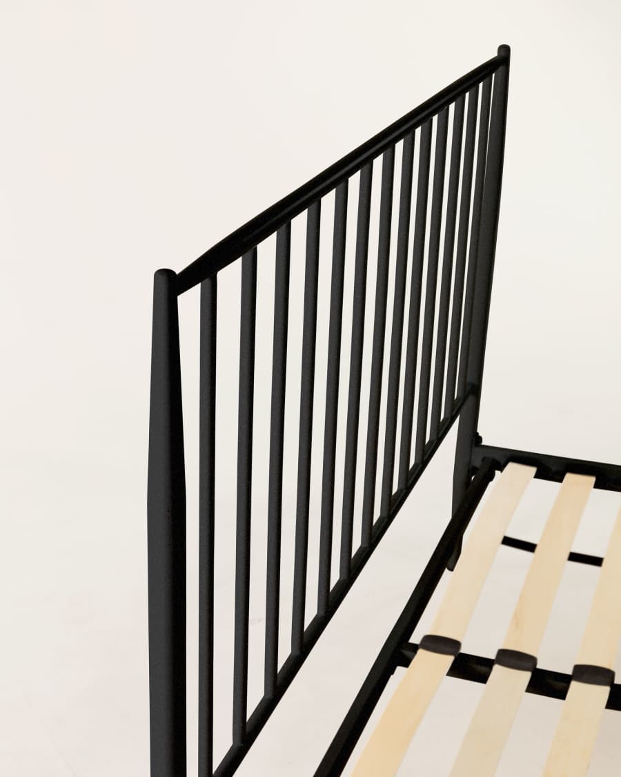 Natacha 150 x 190 cm graphite bed