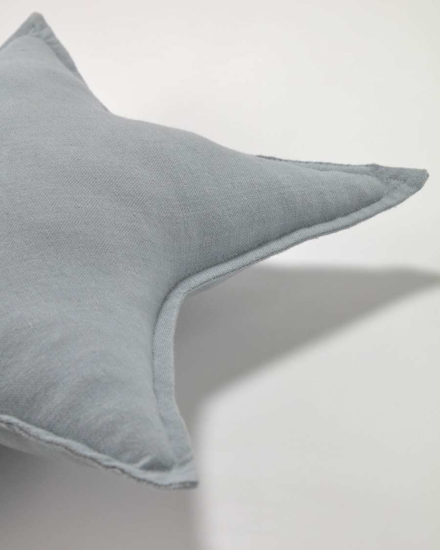 Noor blue star 100% cotton cushion 44 x 30 cm
