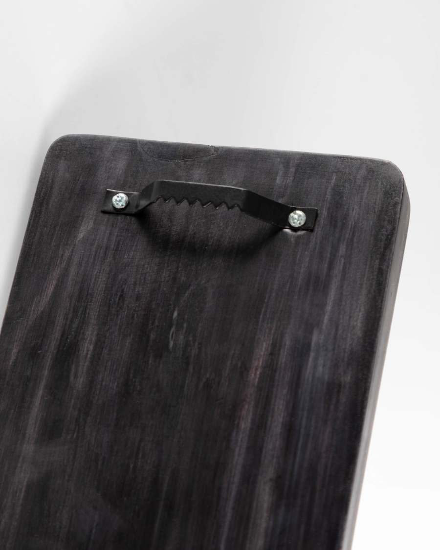 Applique Jayla en bois et métal noir et doré