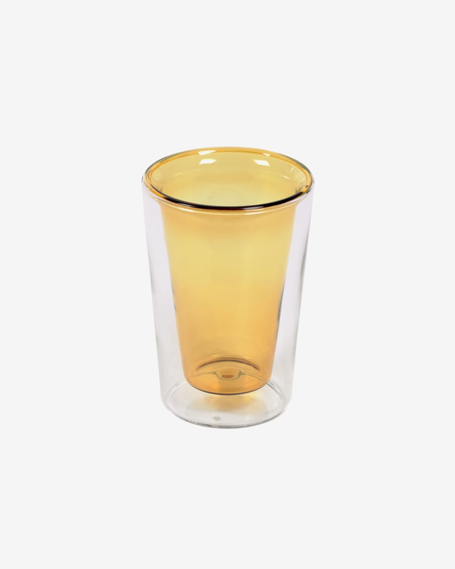 Aryas transparent and yellow glass