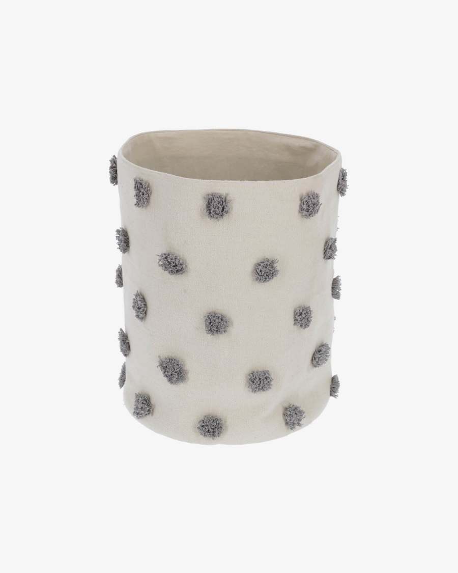 Cesta grande Khrista 100% cotone (GOTS) grigio