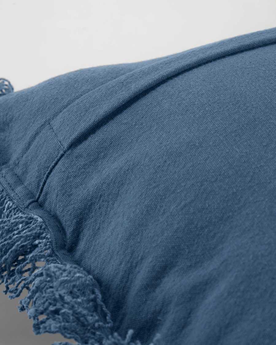 Shallowy 100% cotton cushion cover in blue 45 x 45 cm