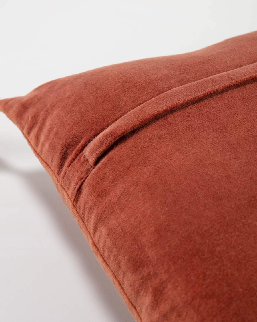 Berenice maroon corduroy cushion cover 45 x 45 cm
